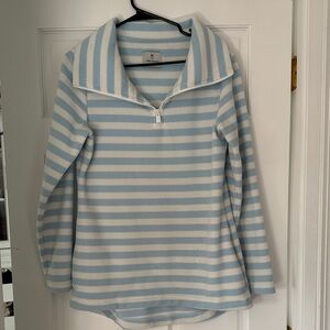 Dudley Stephens Sky Blue and White Fleece